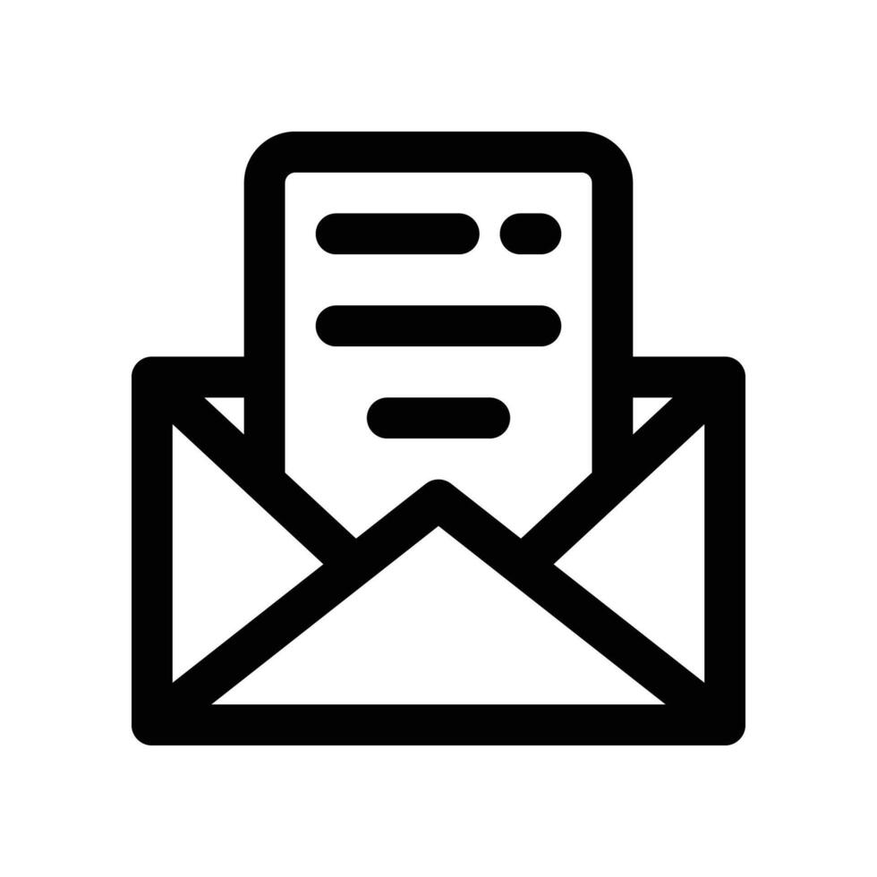 email icon. line icon for your website, mobile, presentation, and logo design. vector