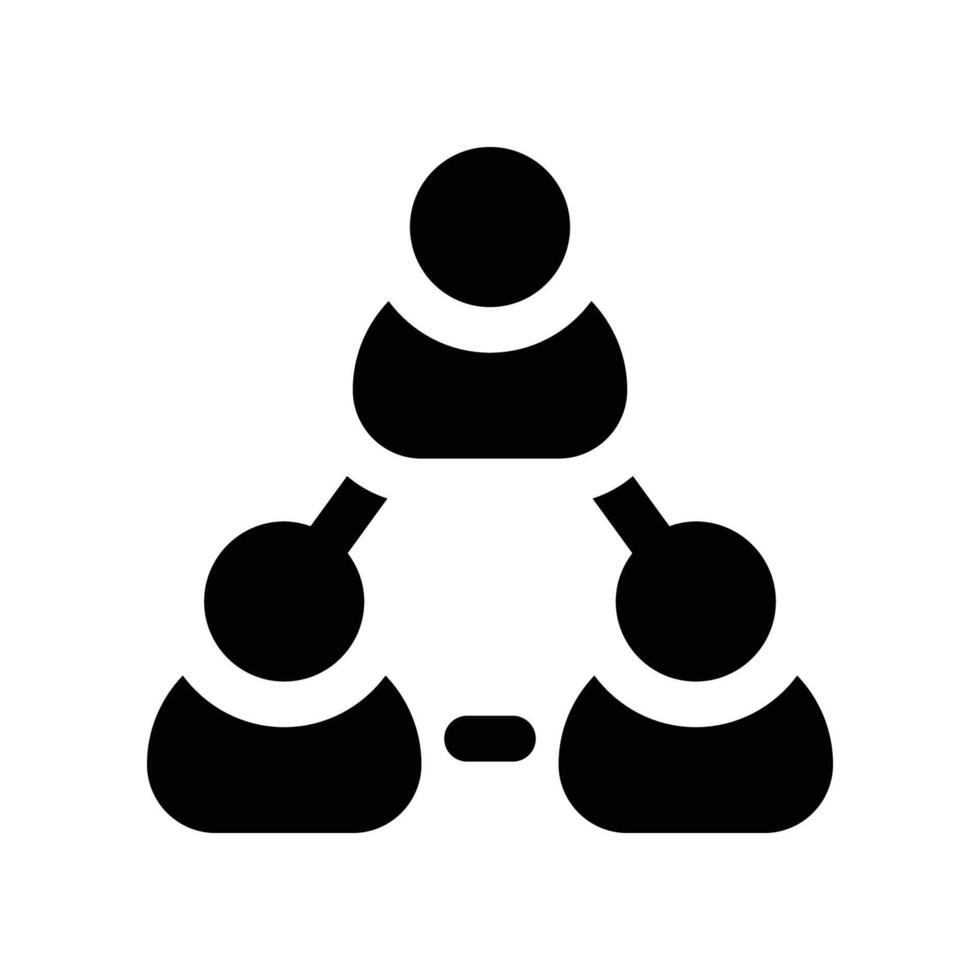 team management icon. glyph icon for your website, mobile, presentation, and logo design. vector