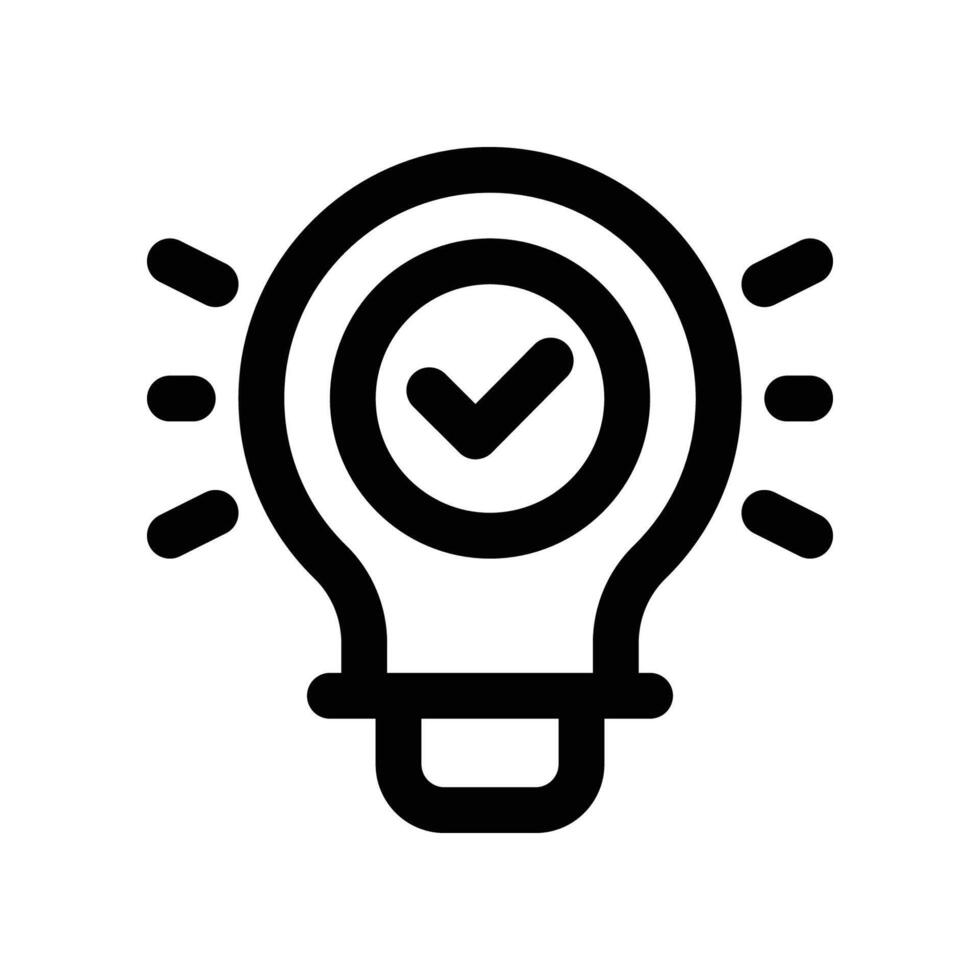 idea icon. line icon for your website, mobile, presentation, and logo design. vector