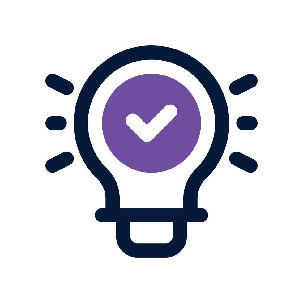 idea icon. dual tone icon for your website, mobile, presentation, and logo design. vector