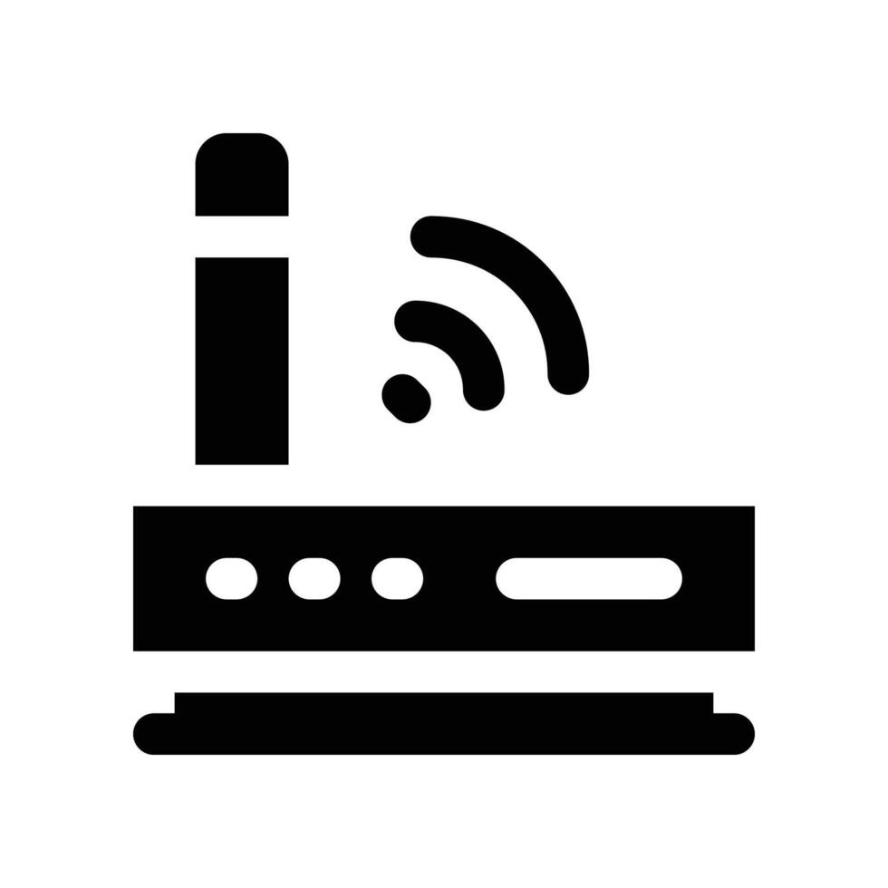 router icon. glyph icon for your website, mobile, presentation, and logo design. vector