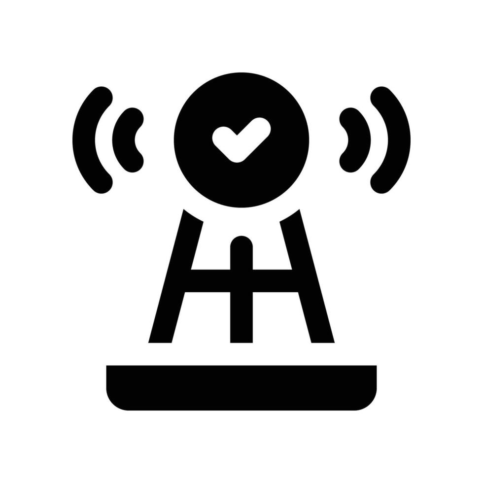 antenna icon. glyph icon for your website, mobile, presentation, and logo design. vector