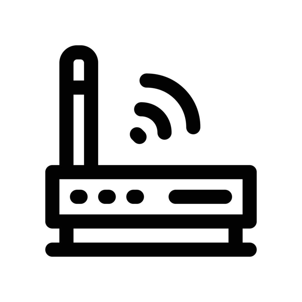 router icon. line icon for your website, mobile, presentation, and logo design. vector
