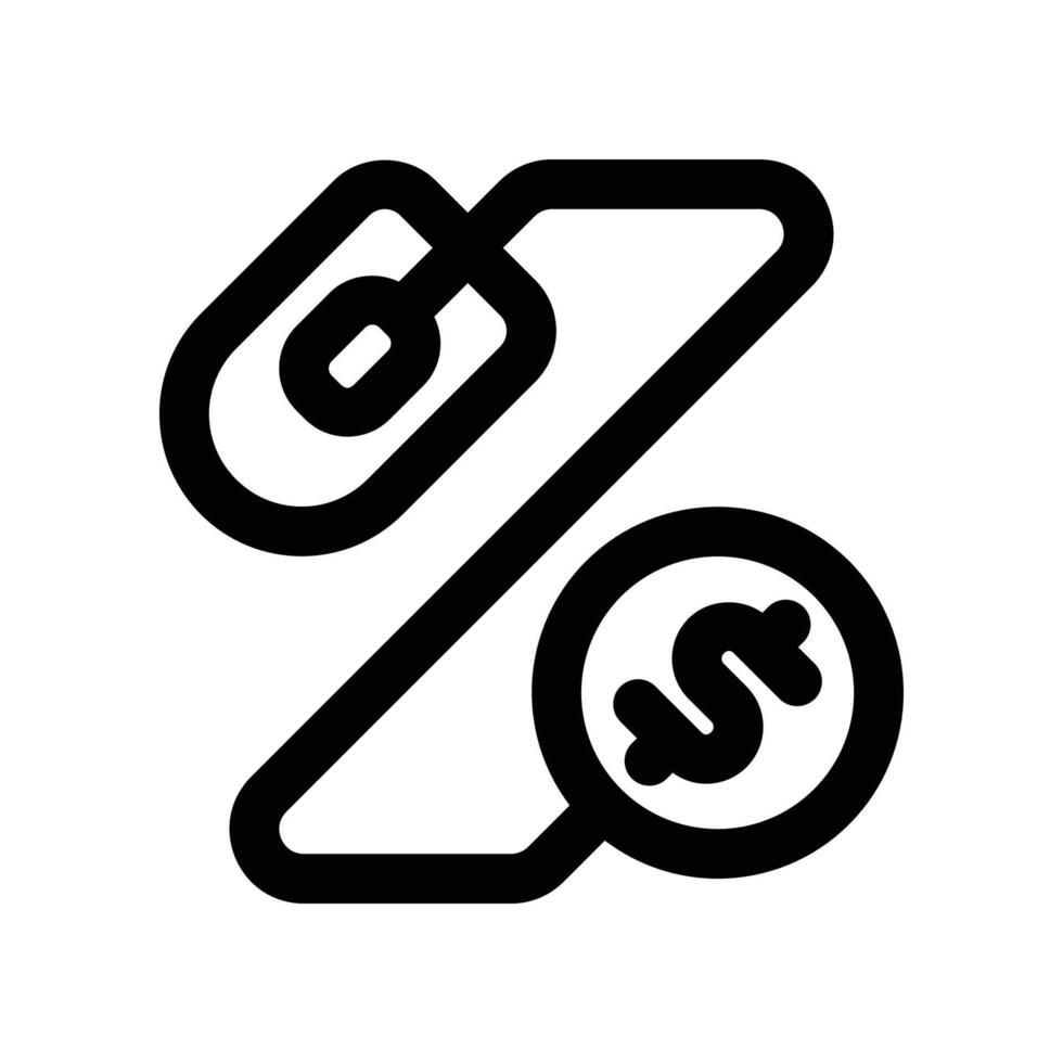 pay per click icon. line icon for your website, mobile, presentation, and logo design. vector