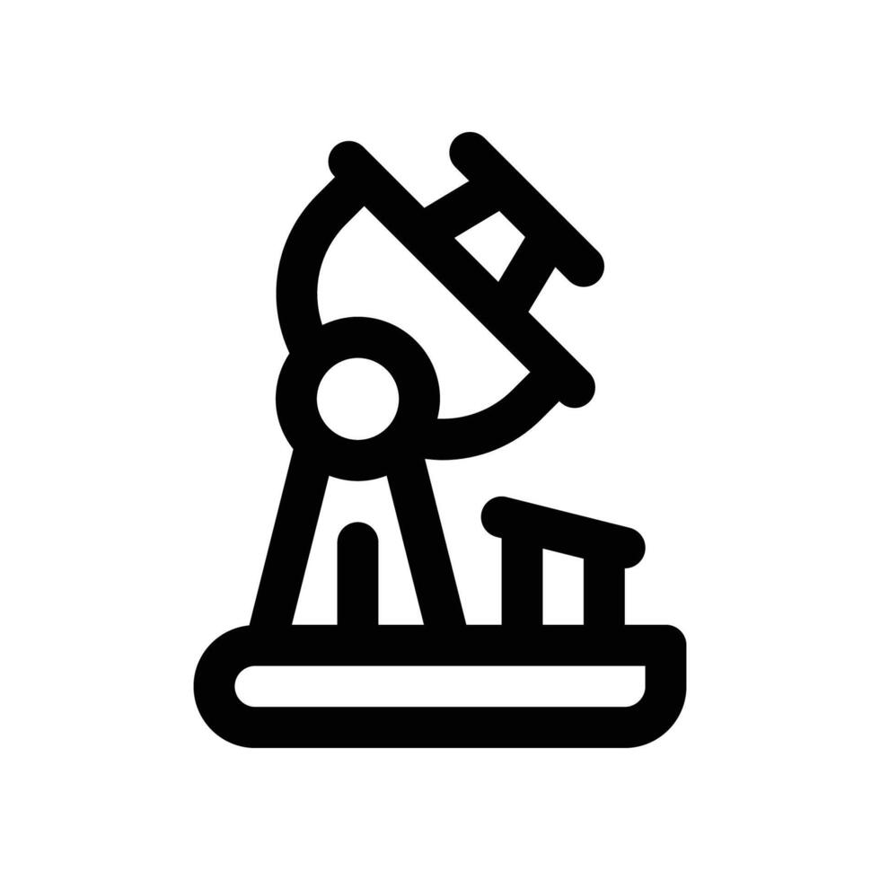 satellite dish icon. line icon for your website, mobile, presentation, and logo design. vector