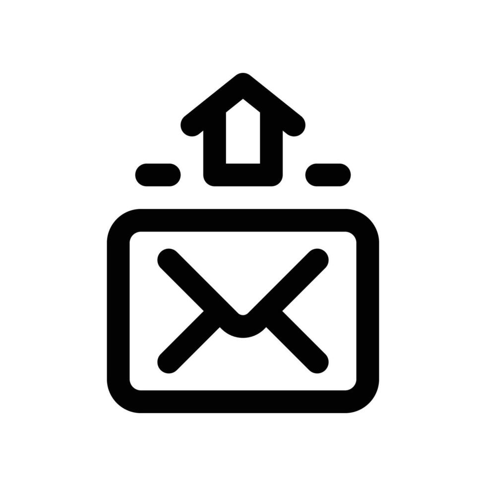 send email icon. line icon for your website, mobile, presentation, and logo design. vector