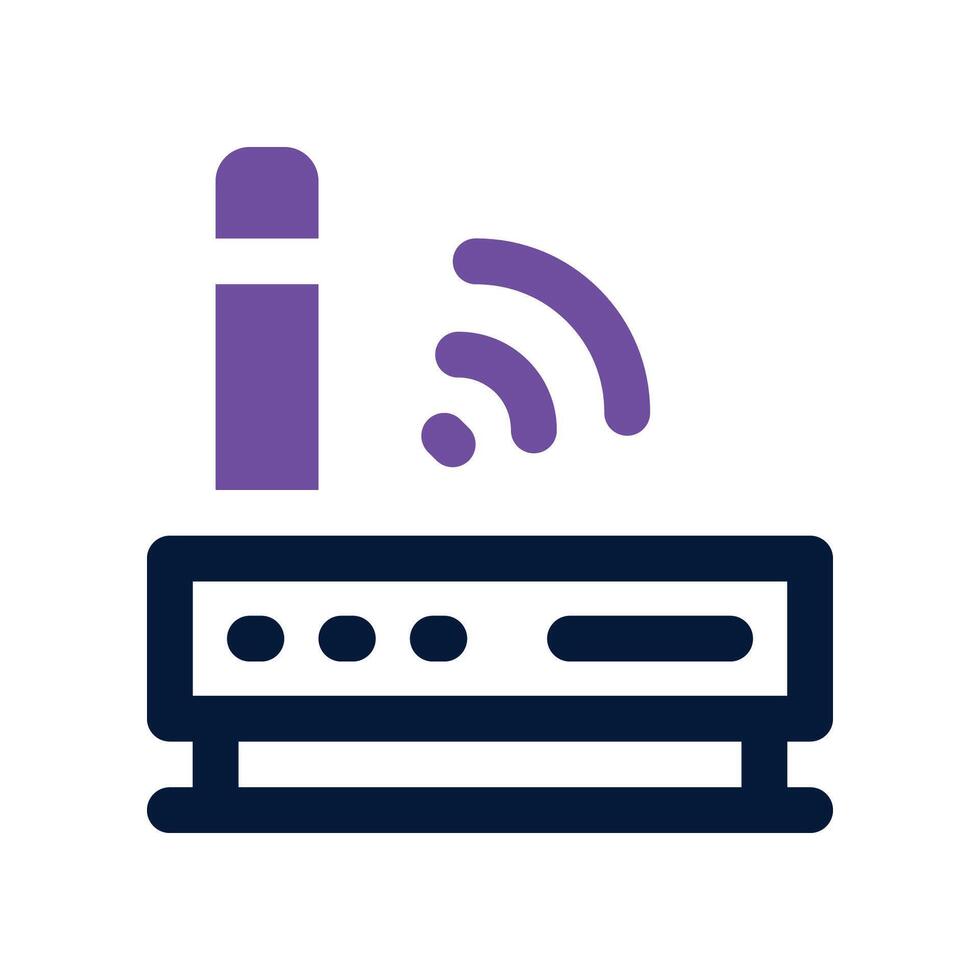 router icon. dual tone icon for your website, mobile, presentation, and logo design. vector
