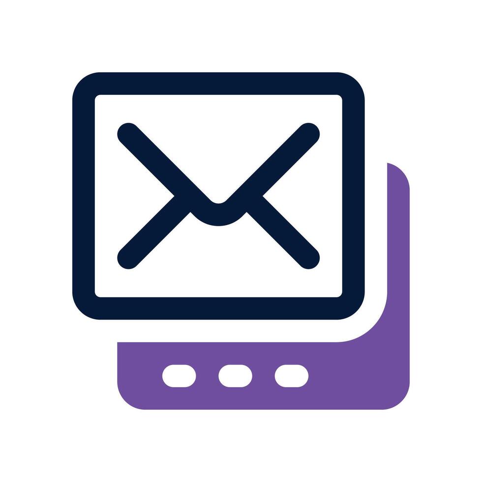 email icon. dual tone icon for your website, mobile, presentation, and logo design. vector