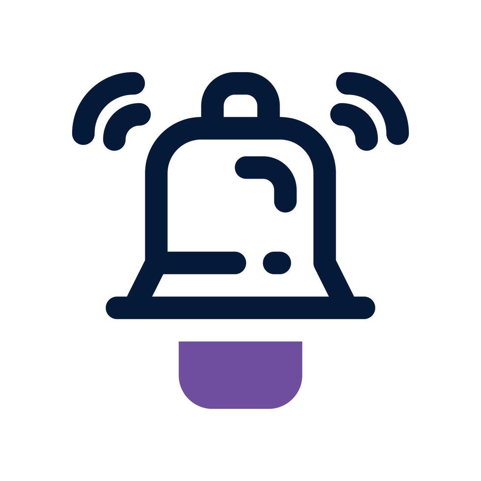 notification icon. dual tone icon for your website, mobile, presentation, and logo design. vector