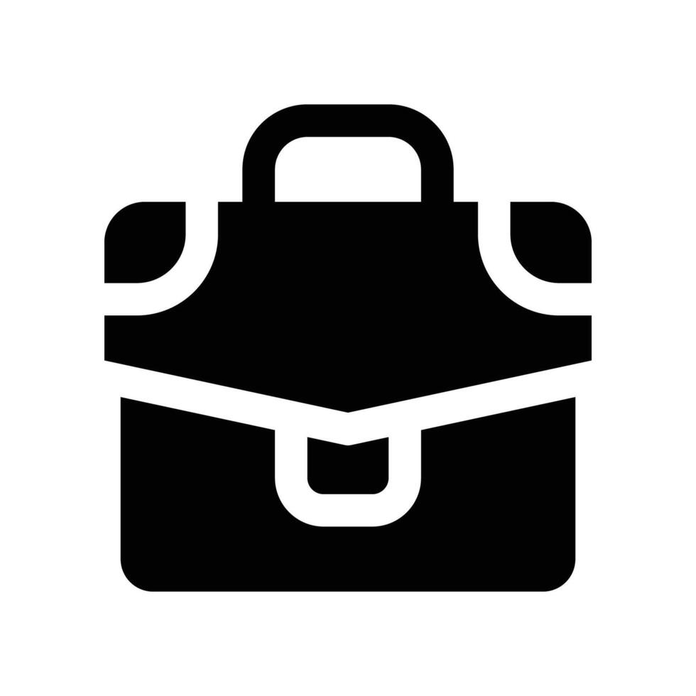 briefcase icon. glyph icon for your website, mobile, presentation, and logo design. vector