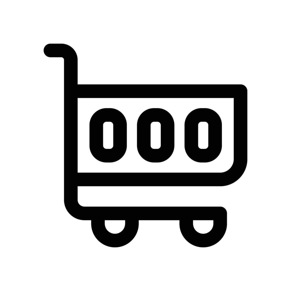 shopping cart icon. line icon for your website, mobile, presentation, and logo design. vector