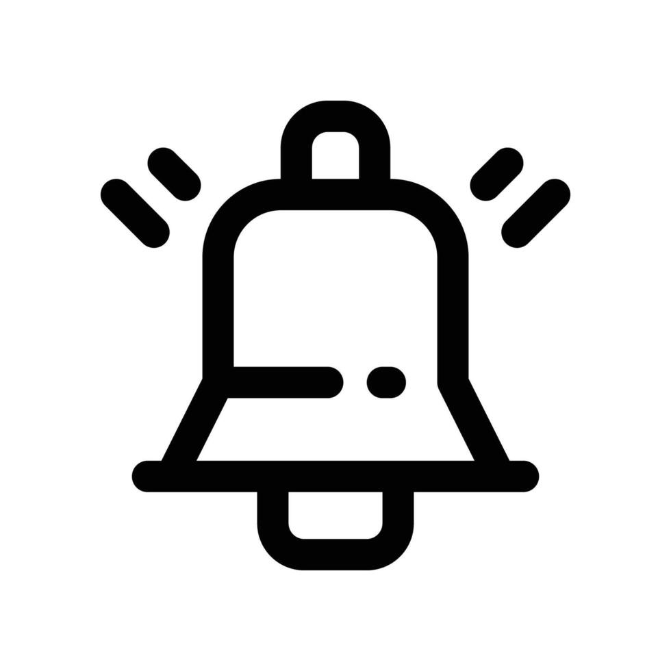 bell icon. line icon for your website, mobile, presentation, and logo design. vector