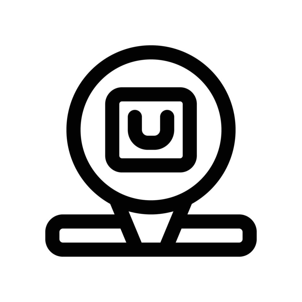 location shop icon. line icon for your website, mobile, presentation, and logo design. vector