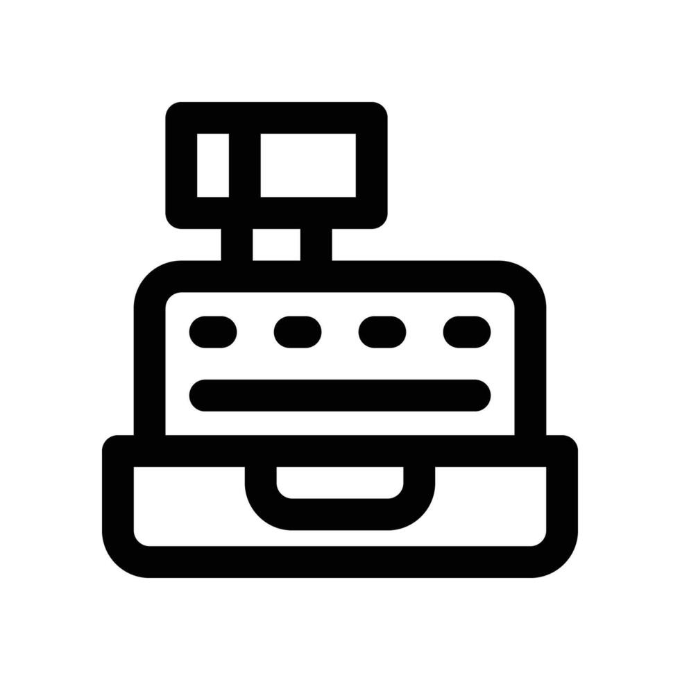cashier machine icon. line icon for your website, mobile, presentation, and logo design. vector
