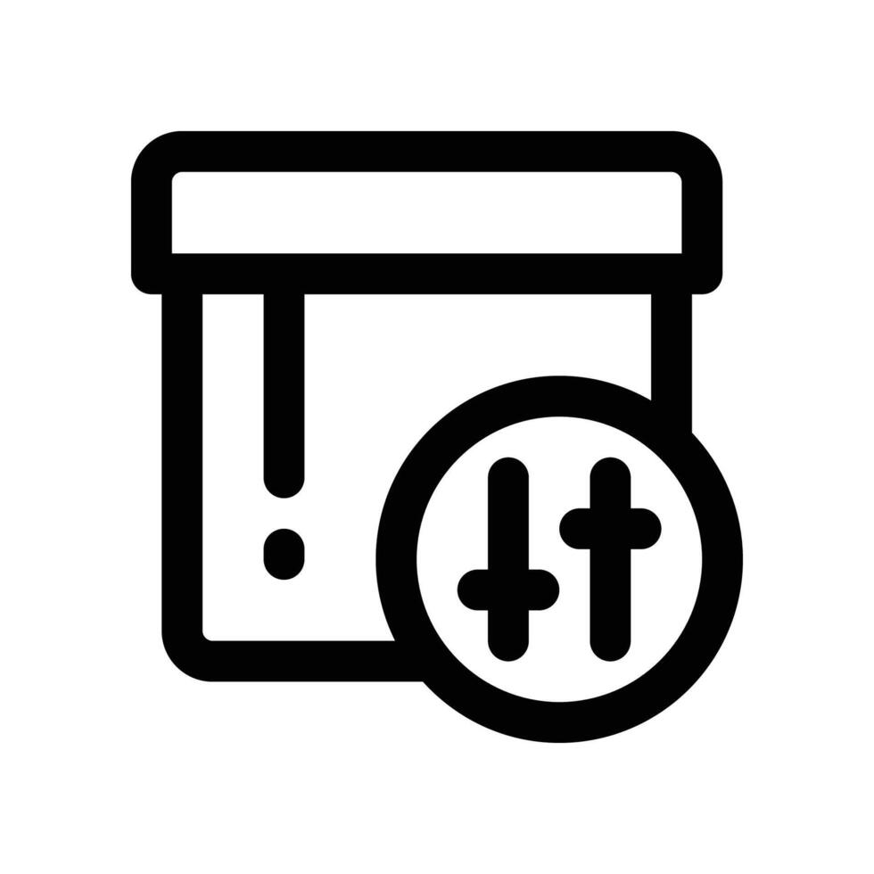 filter product icon. line icon for your website, mobile, presentation, and logo design. vector