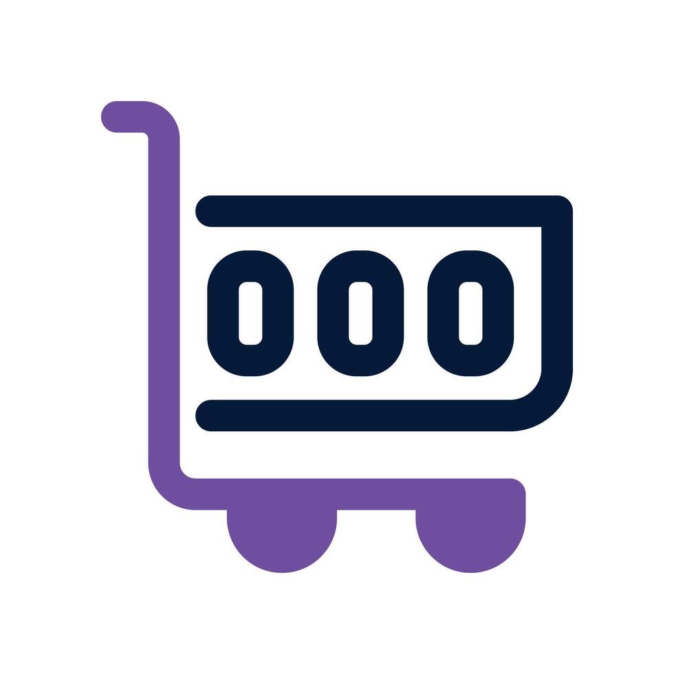 shopping cart icon. dual tone icon for your website, mobile, presentation, and logo design. vector