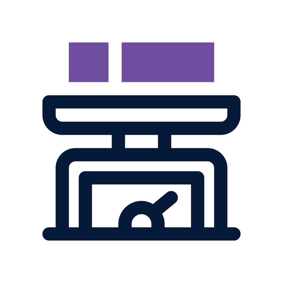 scale icon. dual tone icon for your website, mobile, presentation, and logo design. vector