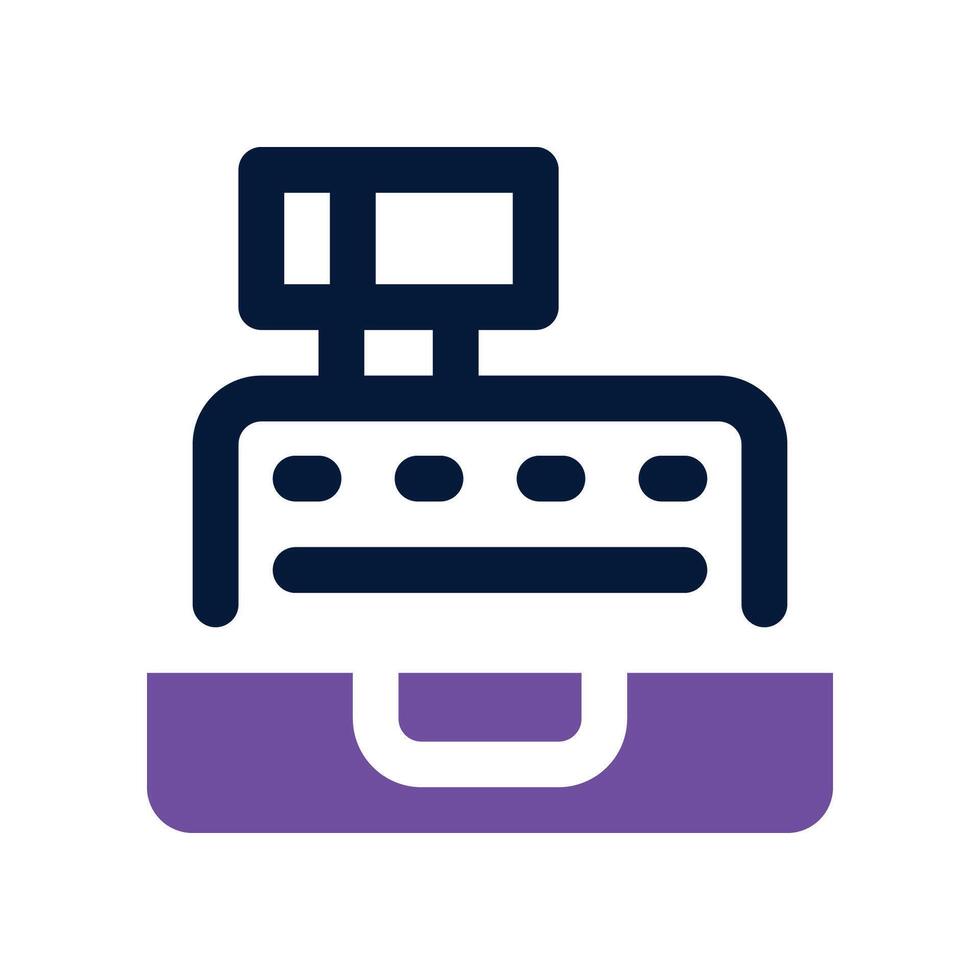 cashier machine icon. dual tone icon for your website, mobile, presentation, and logo design. vector