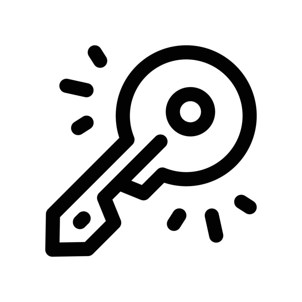 key icon. line icon for your website, mobile, presentation, and logo design. vector