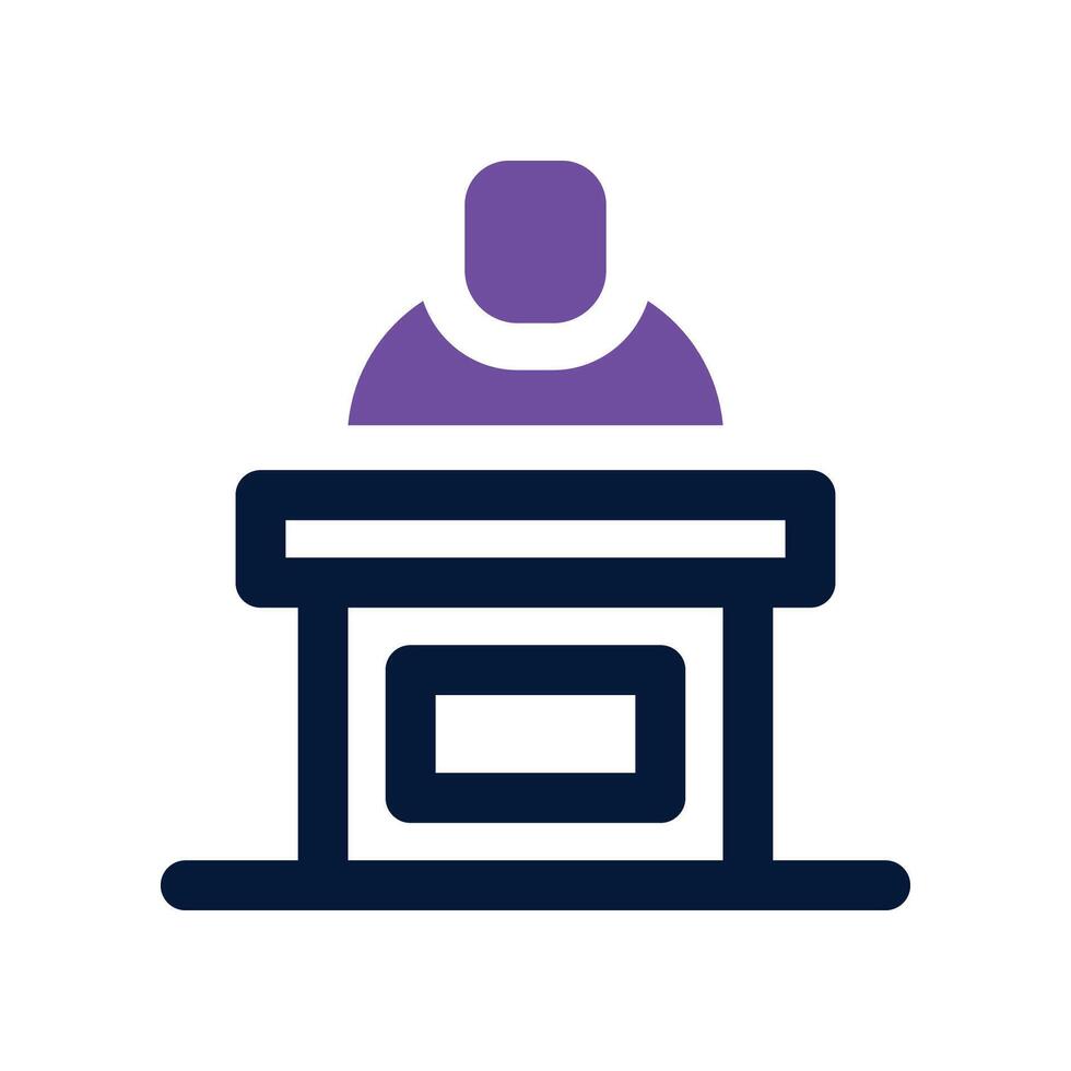 reception icon. dual tone icon for your website, mobile, presentation, and logo design. vector