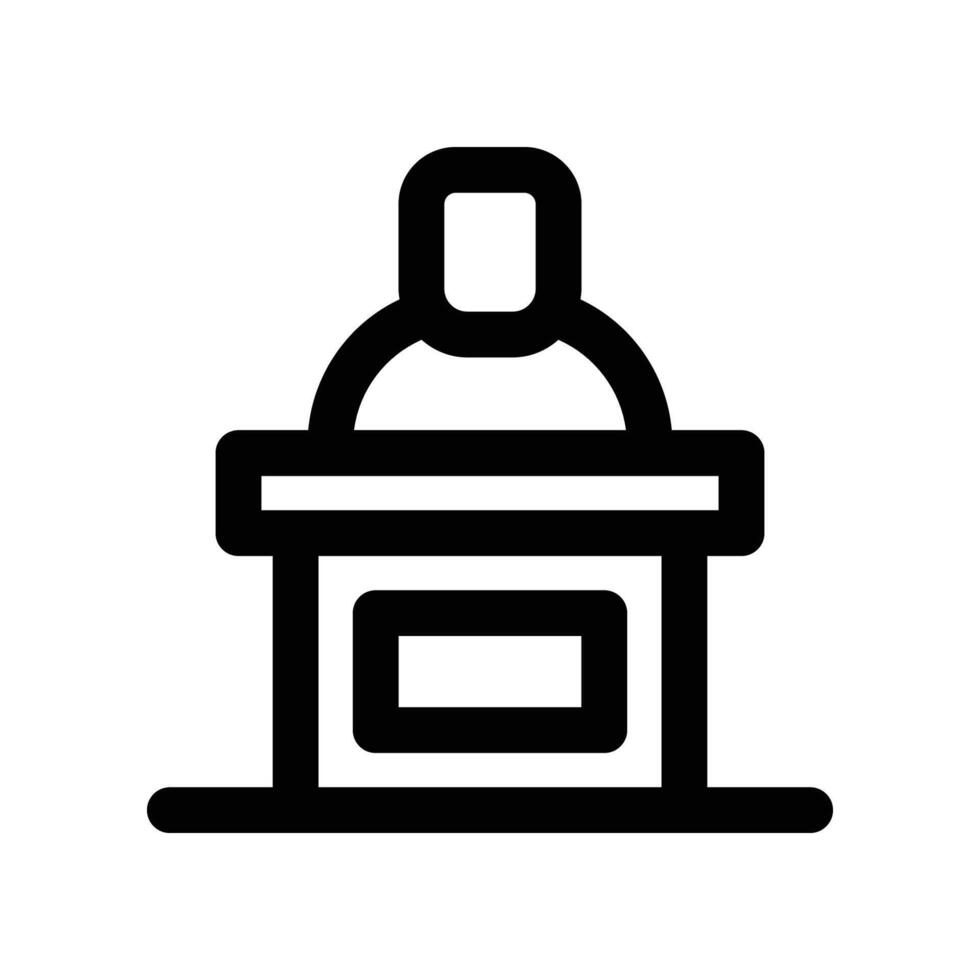reception icon. line icon for your website, mobile, presentation, and logo design. vector