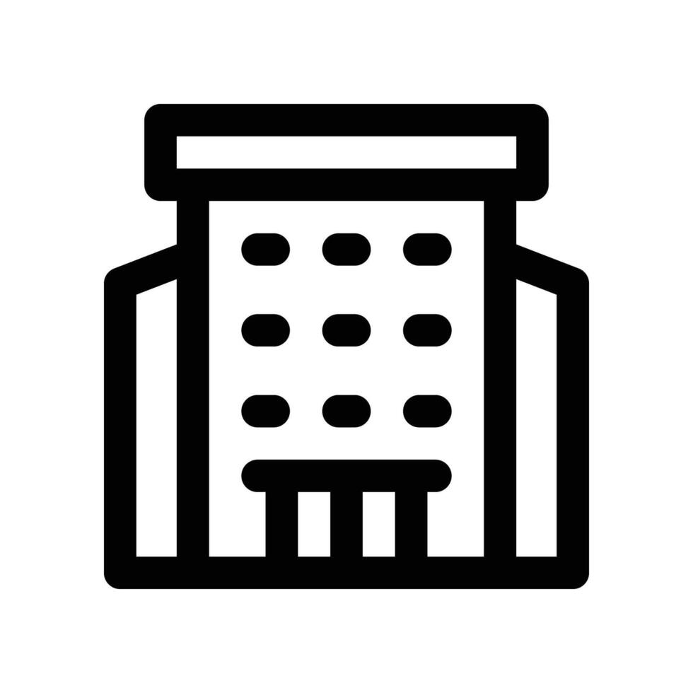 hotel icon. line icon for your website, mobile, presentation, and logo design. vector