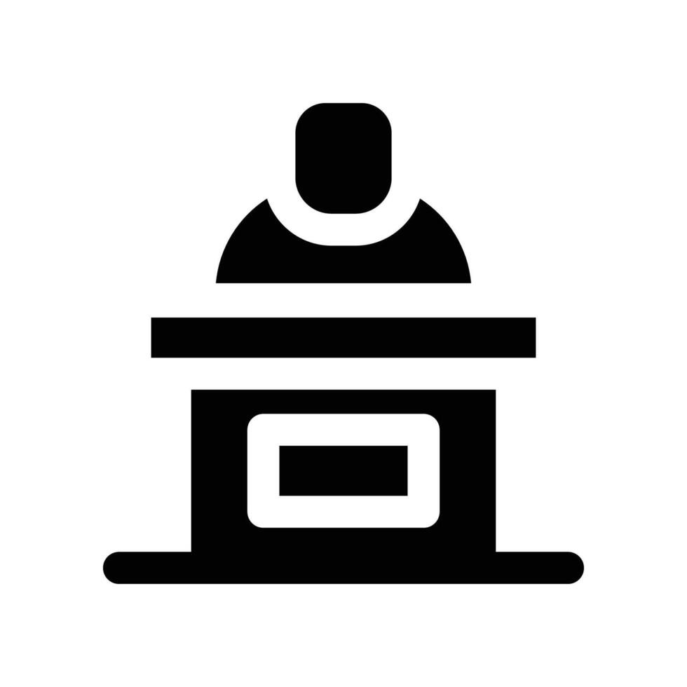 reception icon. glyph icon for your website, mobile, presentation, and logo design. vector
