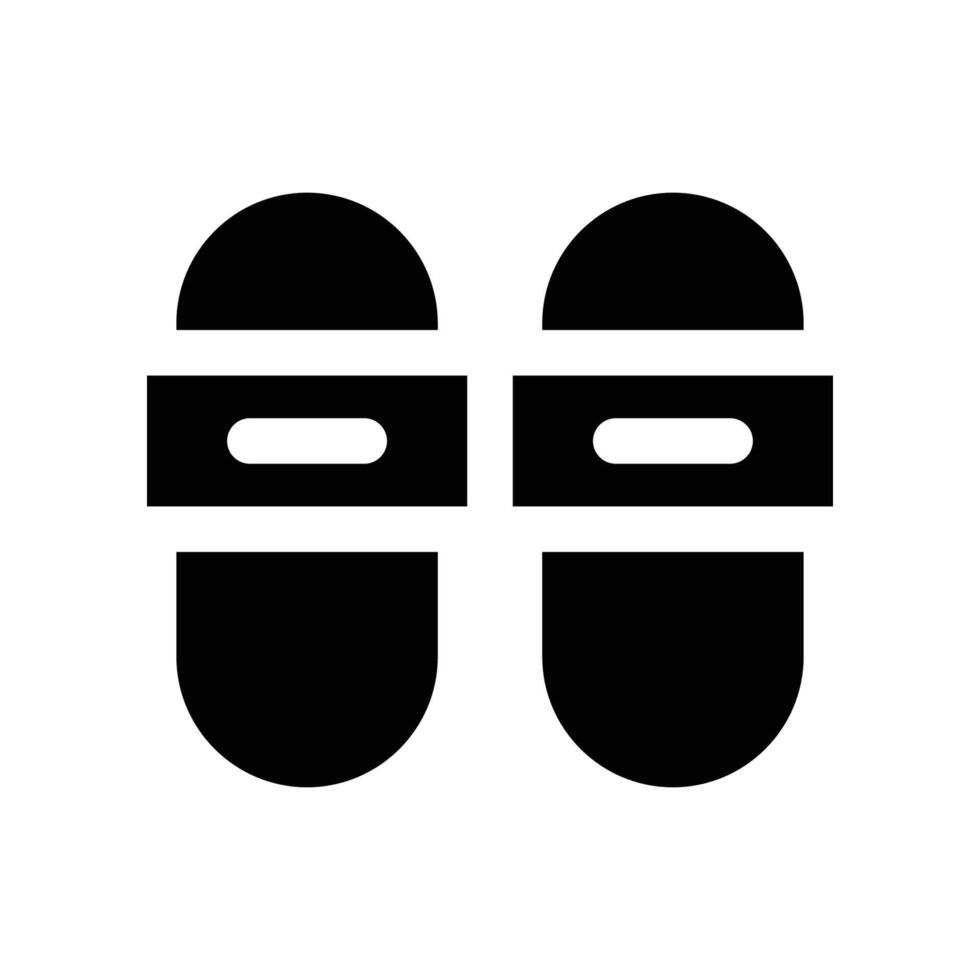 slippers icon. glyph icon for your website, mobile, presentation, and logo design. vector