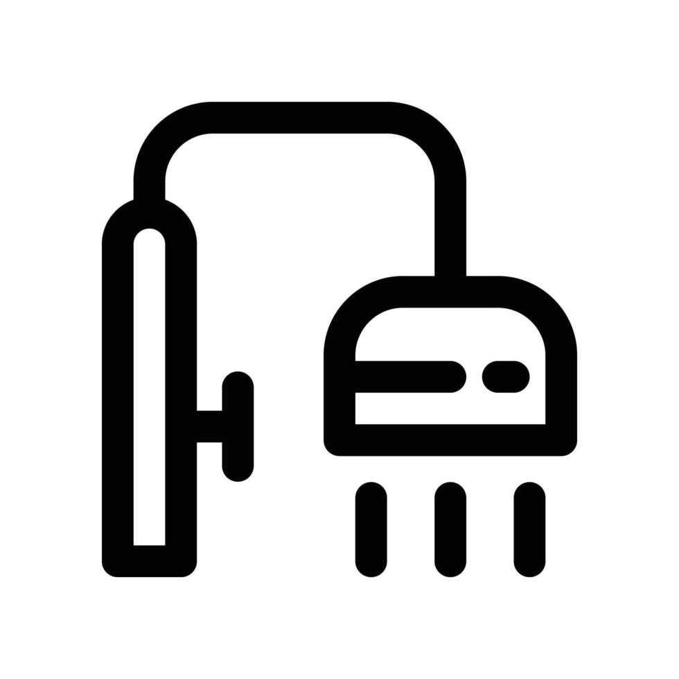 shower icon. line icon for your website, mobile, presentation, and logo design. vector