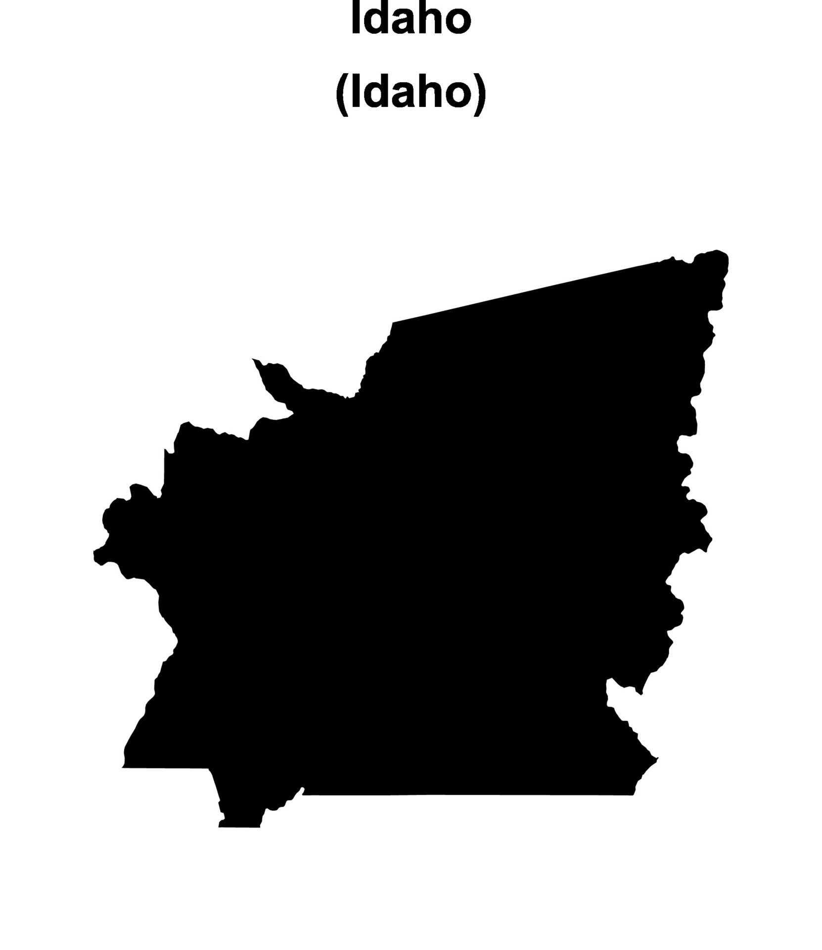 Idaho County Idaho Blank Outline Map 46720679 Vector Art At Vecteezy Idaho County Idaho Blank Outline Map Free Vector
