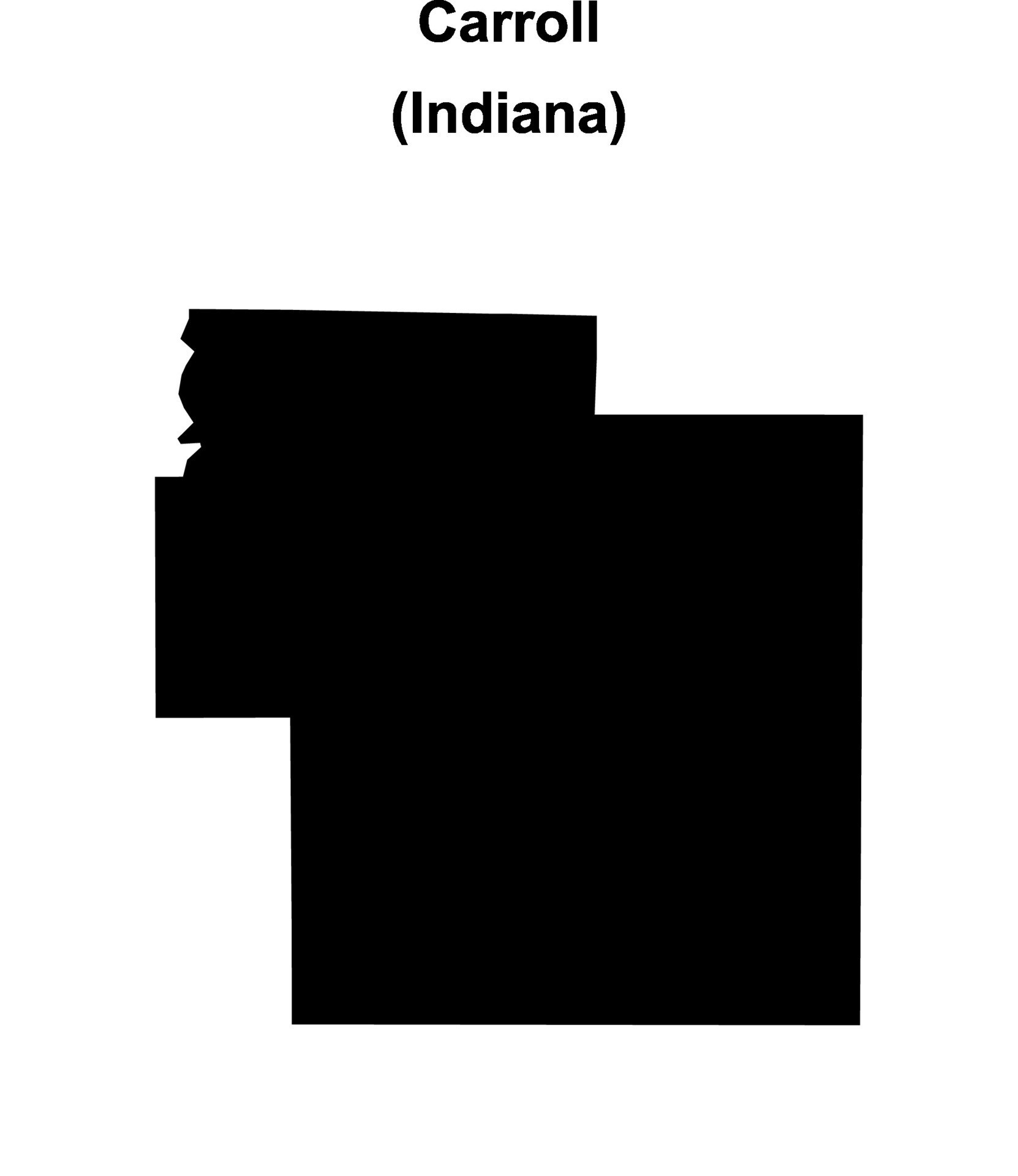 Carroll County Indiana blank outline map 46720922 Vector Art at Vecteezy Carroll County Indiana blank outline map 46720922 Vector Art at Vecteezy