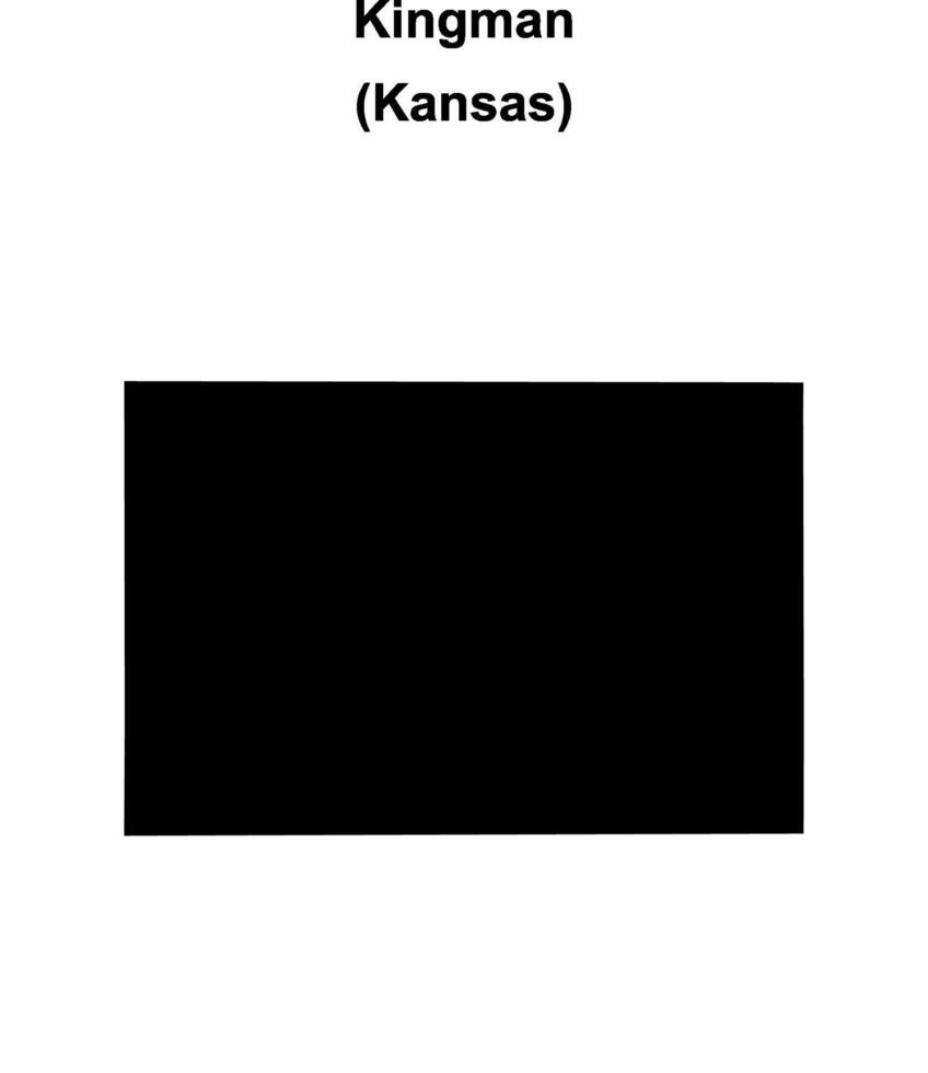 Kingman County, Kansas blank outline map vector