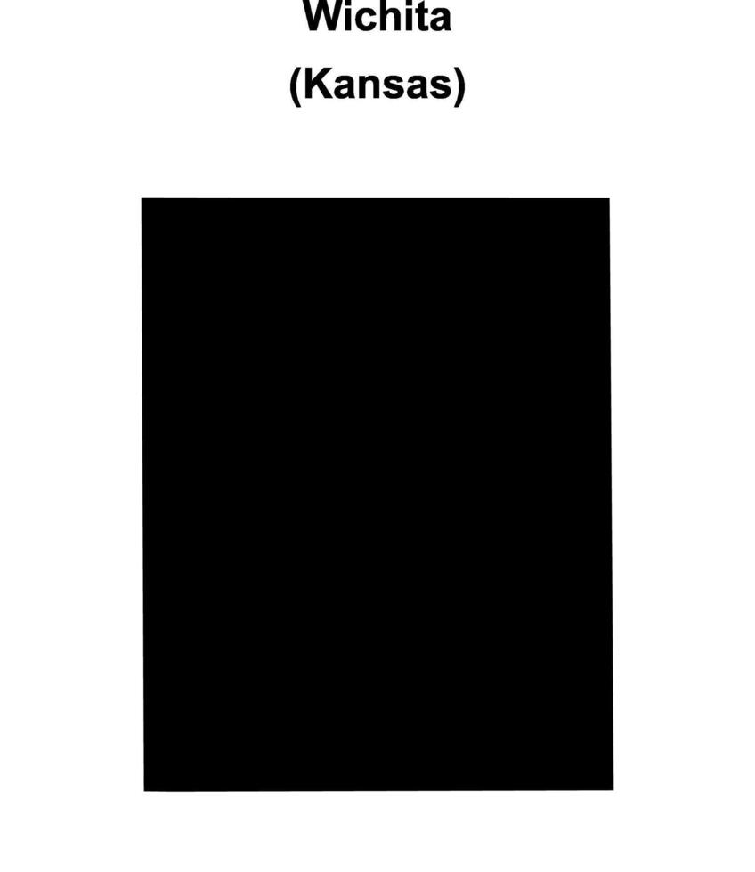Wichita County, Kansas blank outline map vector