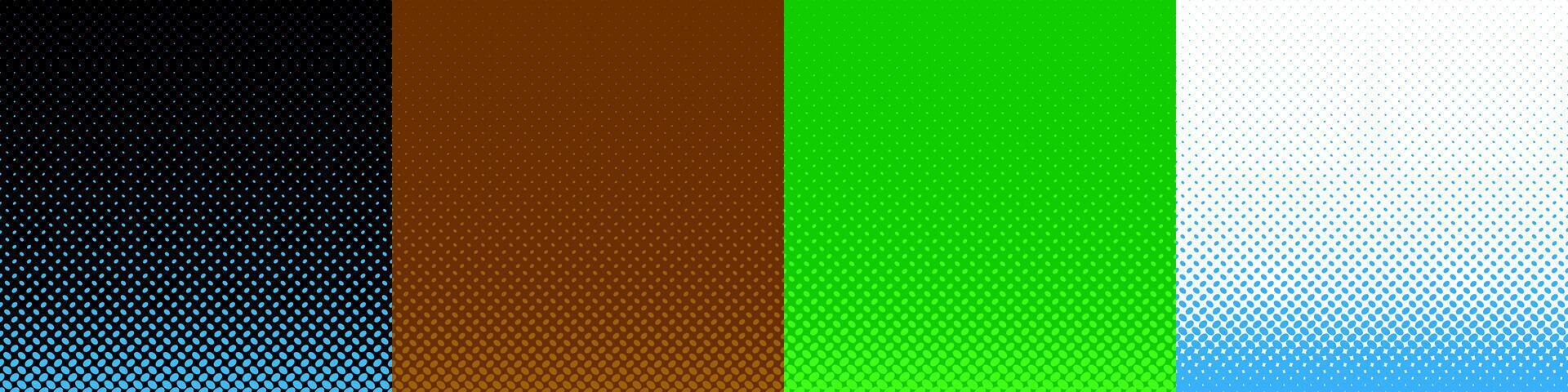 Halftone abstract background pattern set 46721127 Vector Art at Vecteezy