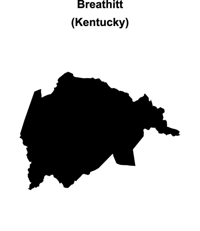 Breathitt County Kentucky blank outline map 46721208 Vector Art at Breathitt County Kentucky blank outline map 46721208 Vector Art at