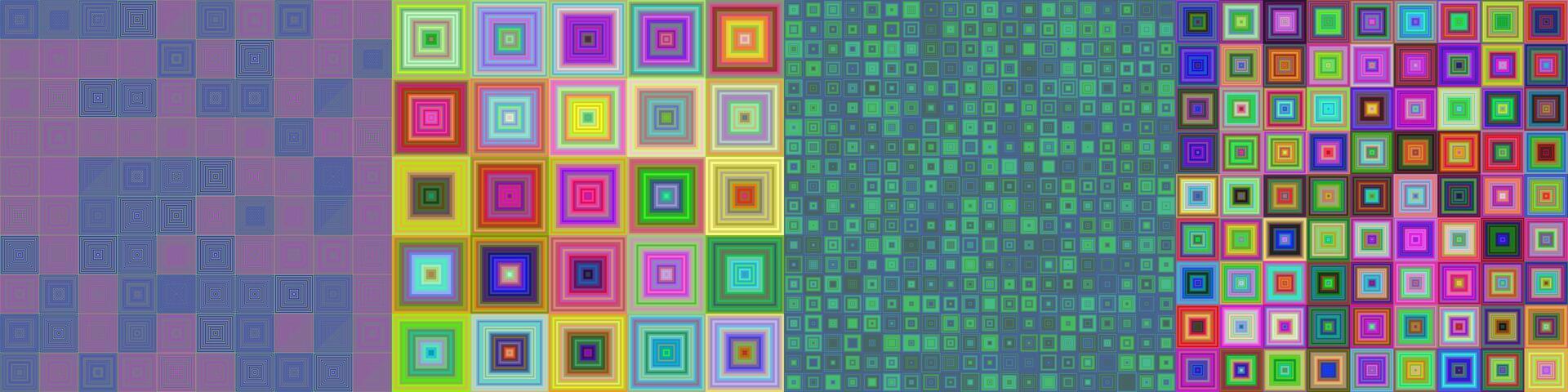Abstract square background set vector