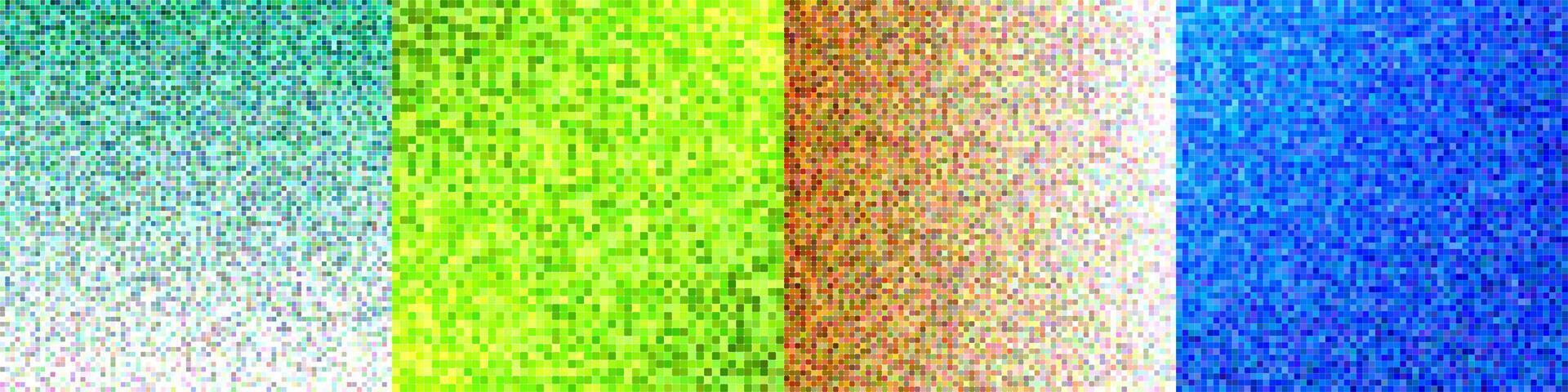 Abstract square mosaic pattern background collection vector