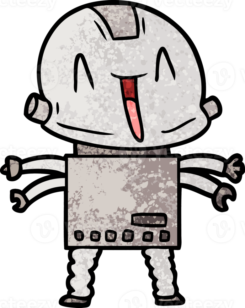 cartoon robot drawing png