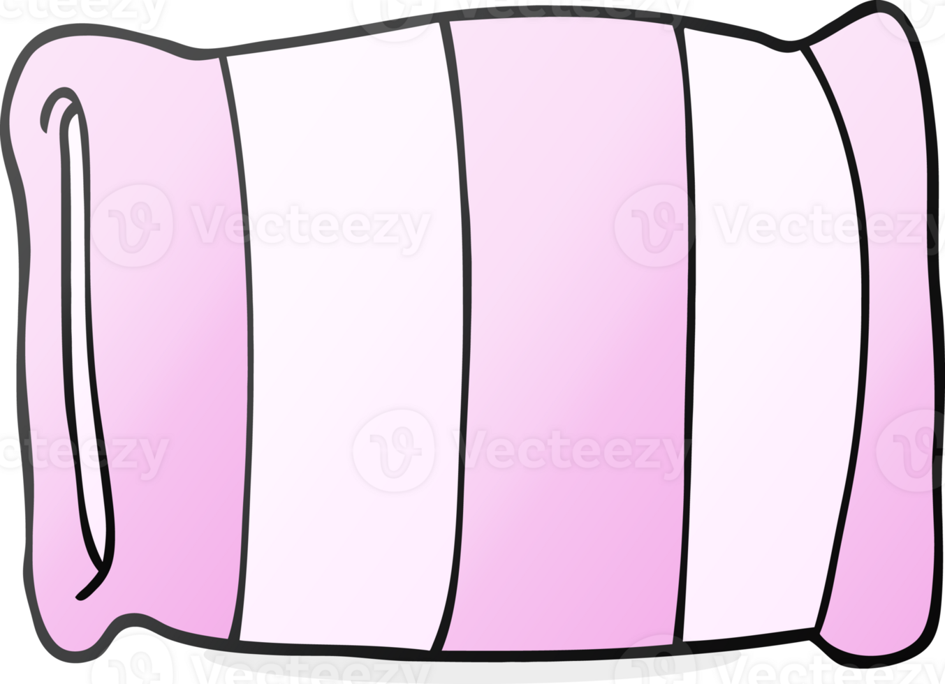 freehand drawn cartoon pillow drawing png