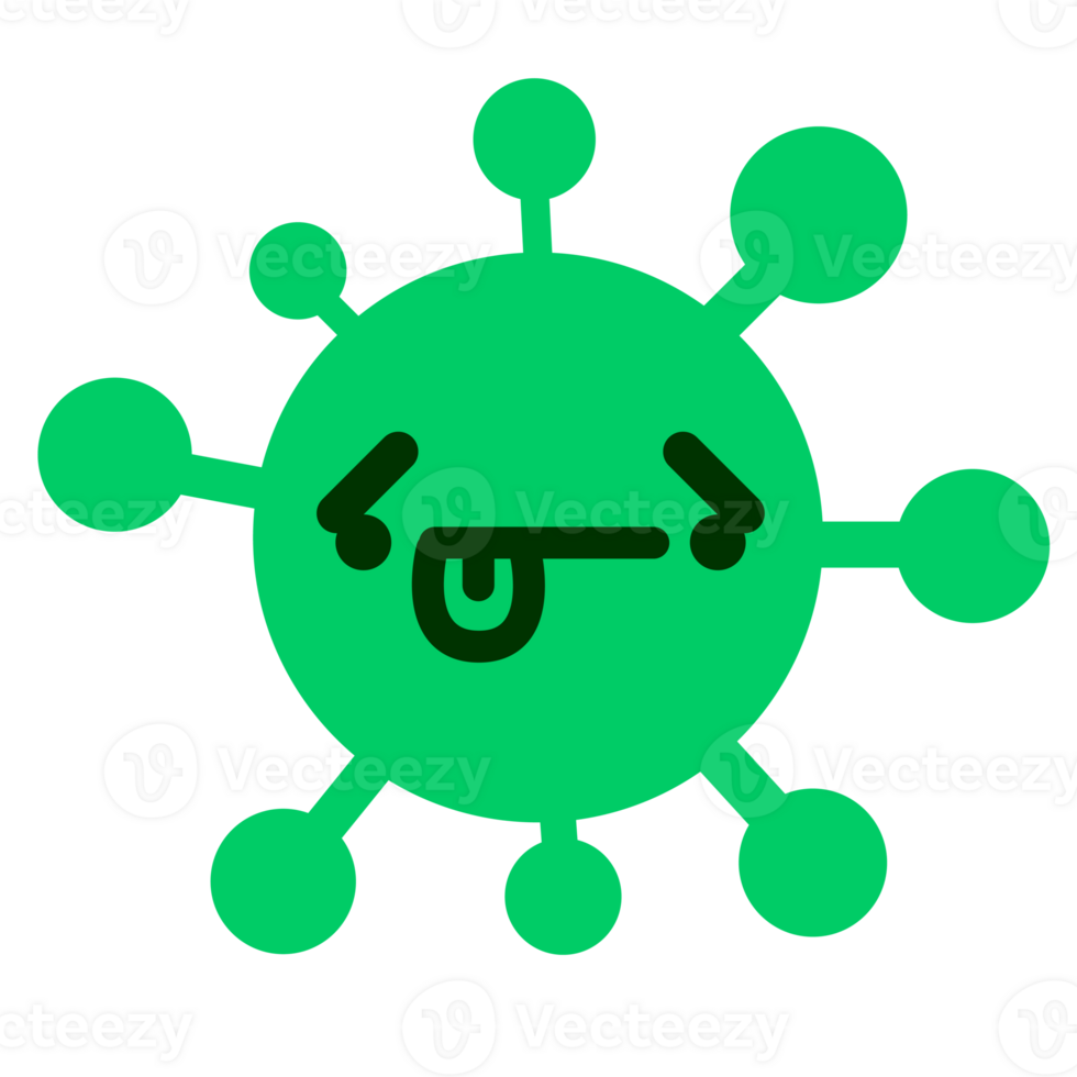 defeated virus drawing png