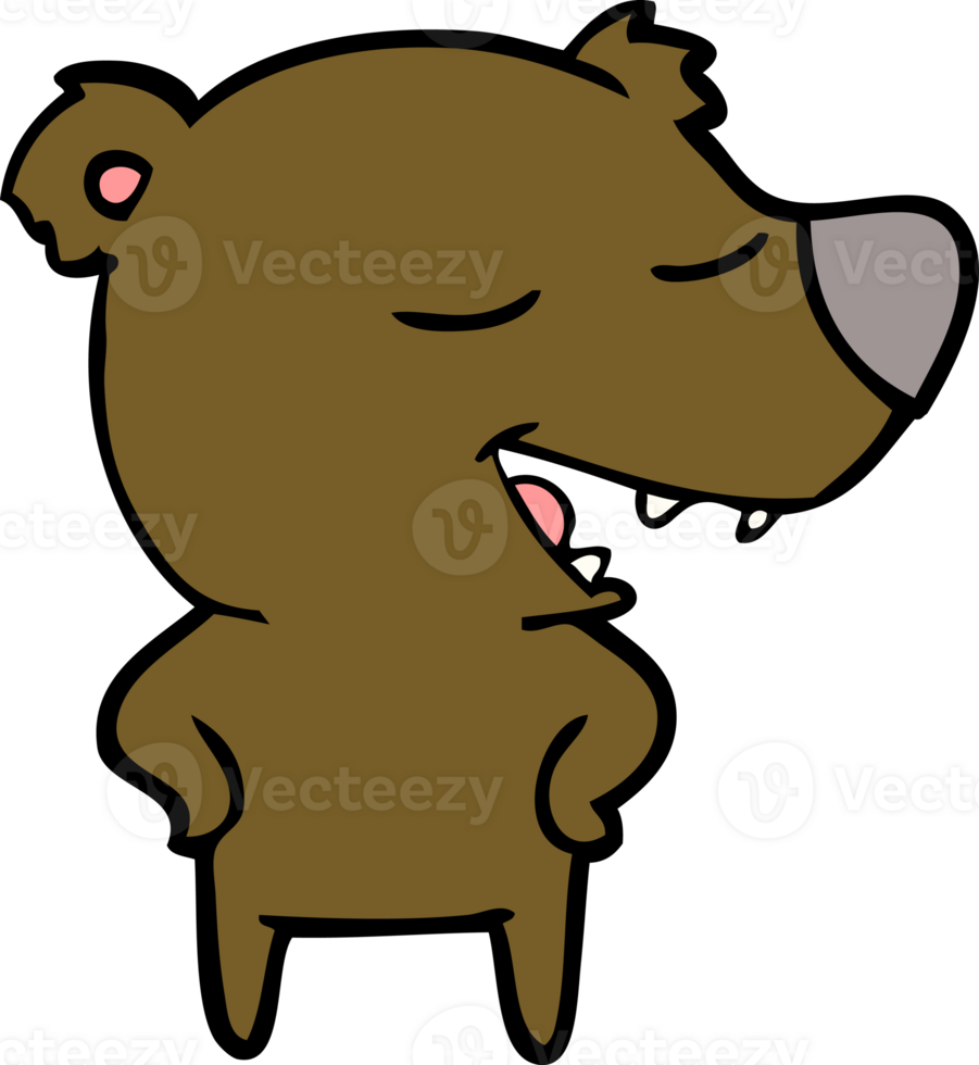 cartoon bear drawing png