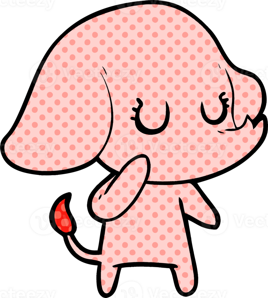 cute cartoon elephant drawing png