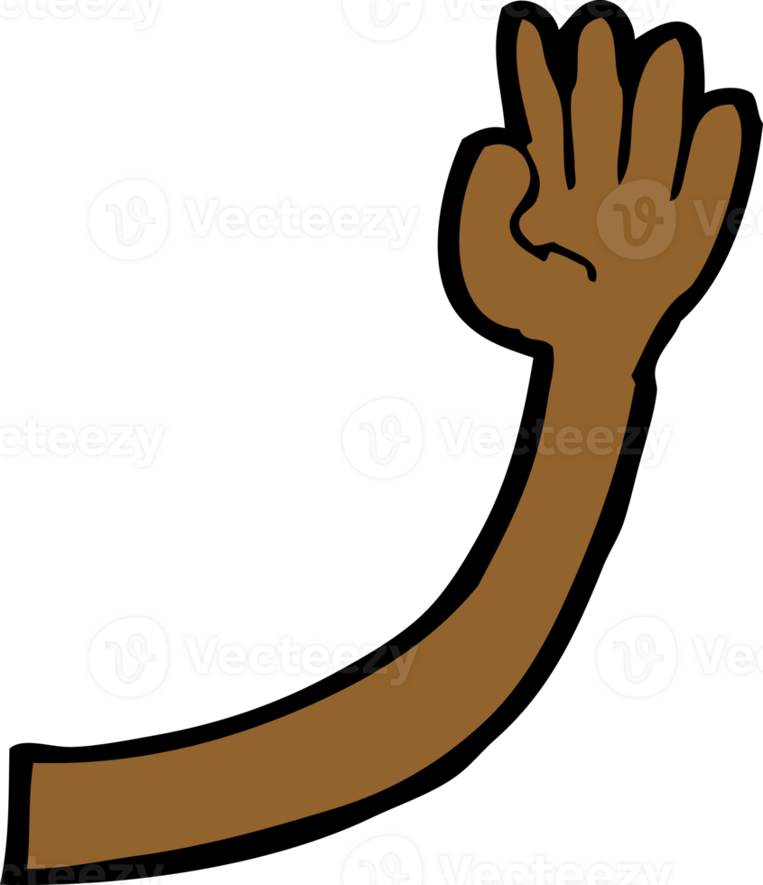 cartoon arm drawing png