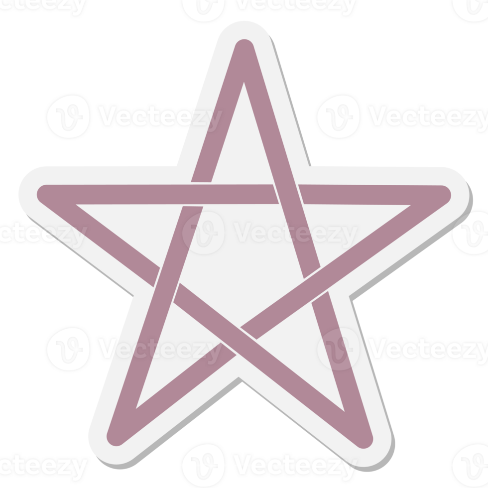 pentagram sticker drawing png