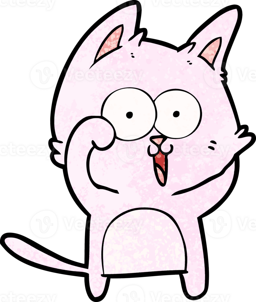 funny cartoon cat drawing png