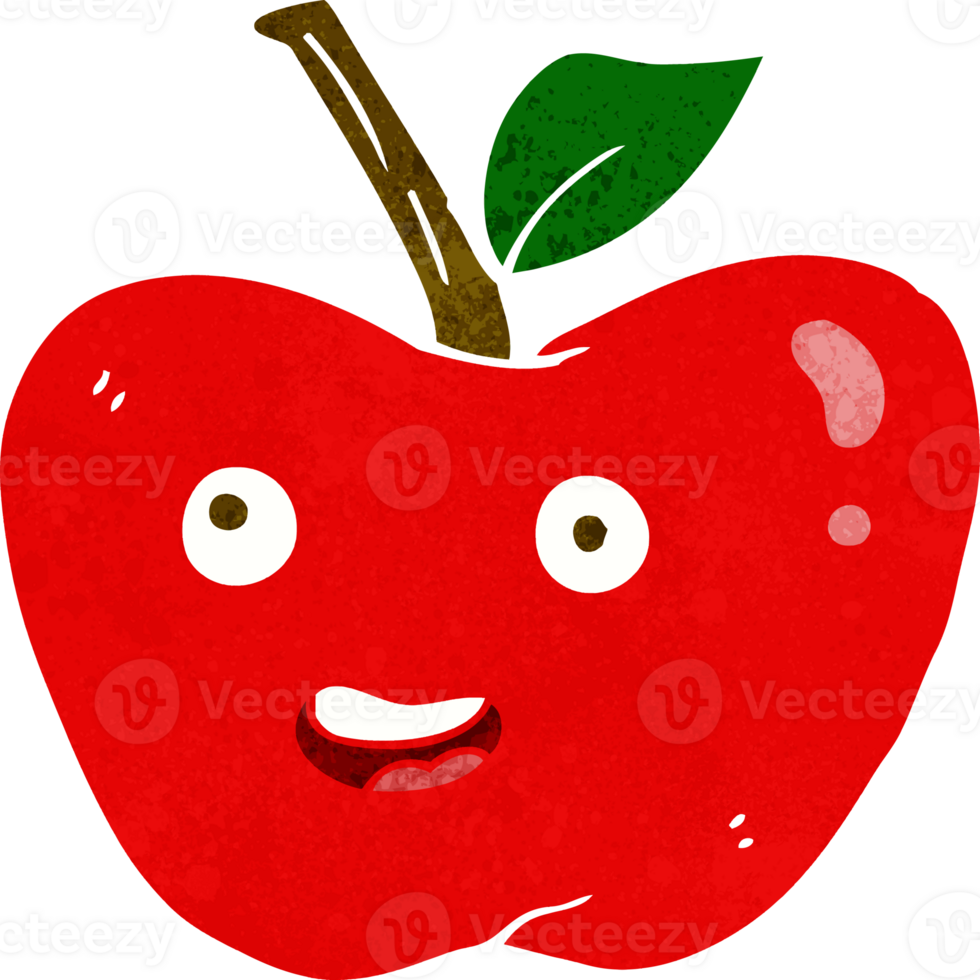 cartoon apple drawing png