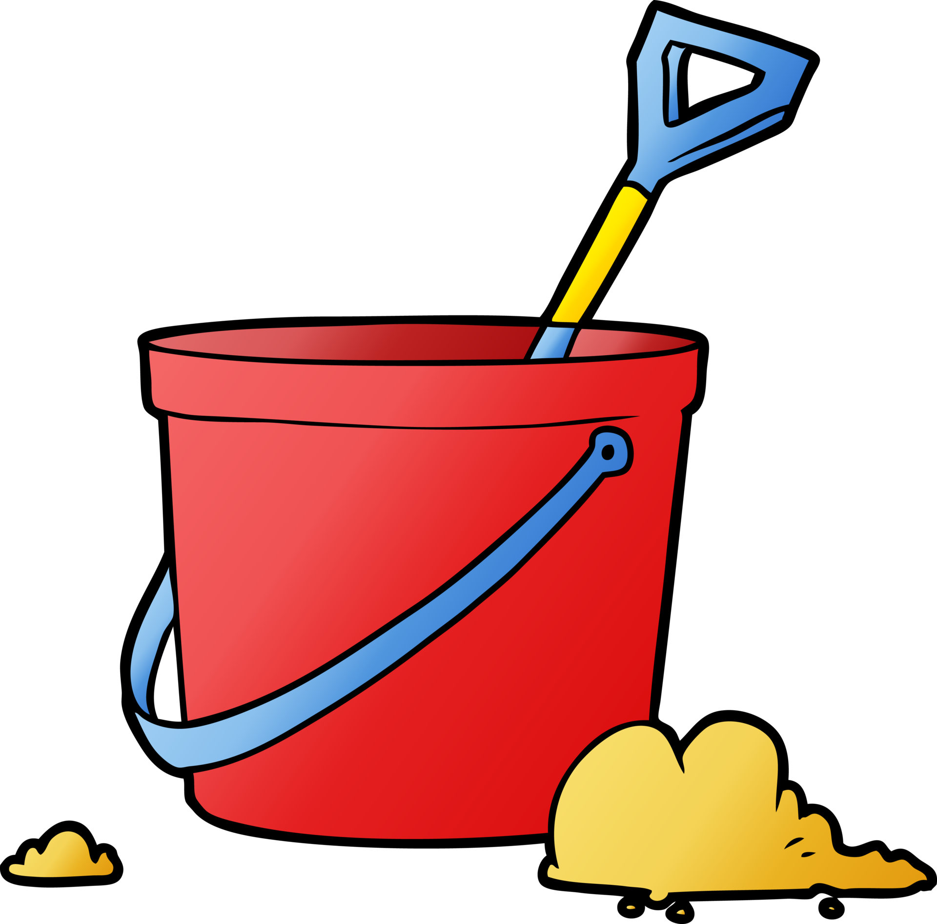 cartoon bucket and spade drawing 46723168 PNG