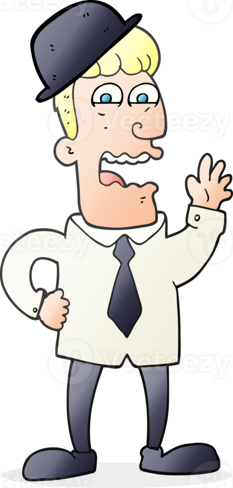 freehand drawn cartoon businessman drawing png