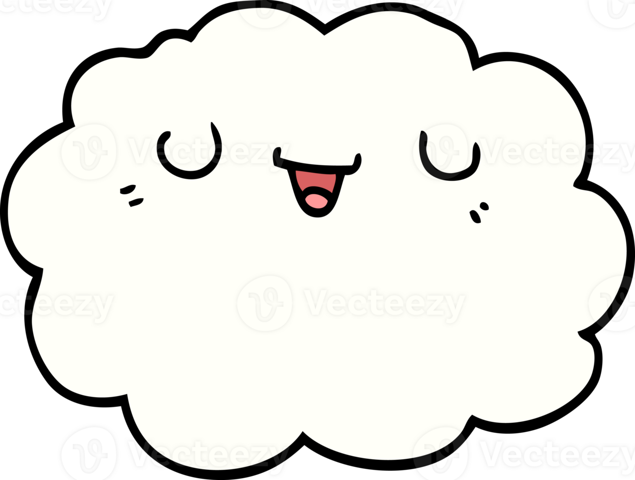 cartoon cloud drawing png