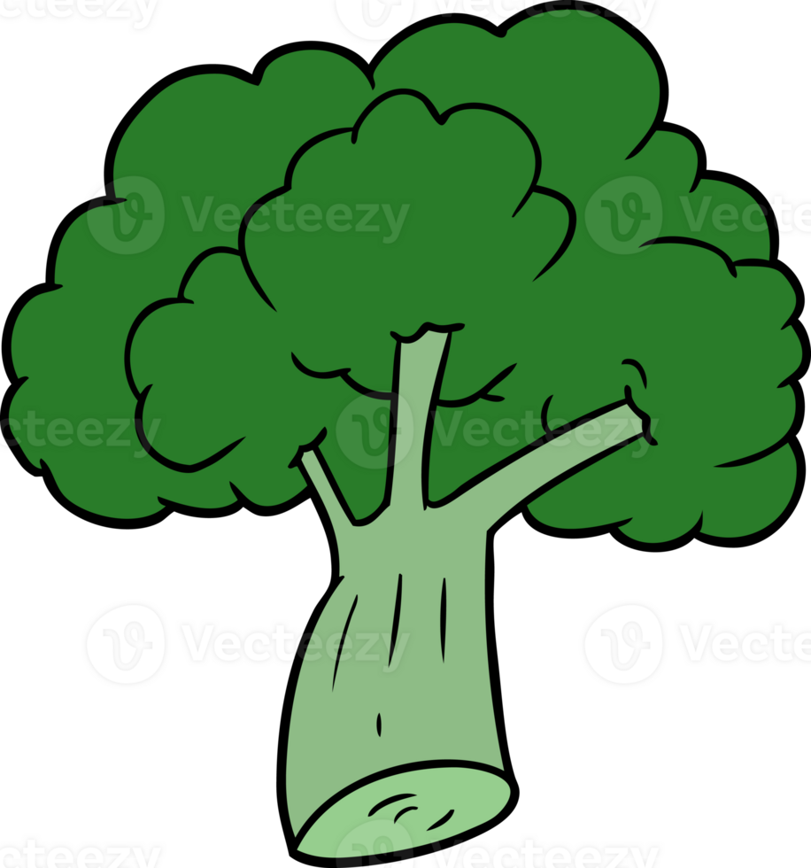 cartoon broccoli drawing png
